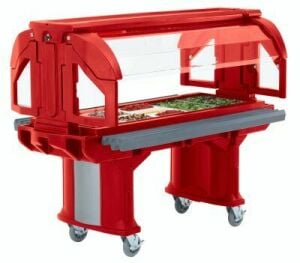 Cambro VBRHD6 الحجم القياسي والكثافة العالية ، عجلة VERSA Bar 183 سم - أحمر