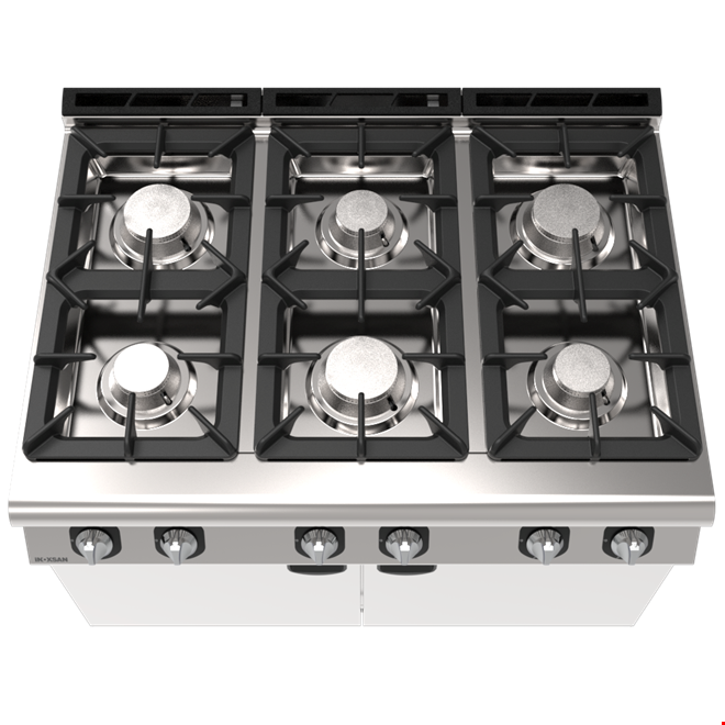 İnoksan INO-9KG30 Perfect 900 Serisi 1.5 Modül Gazlı Kuzine (45 kW, Dolaplı) - 120 cm