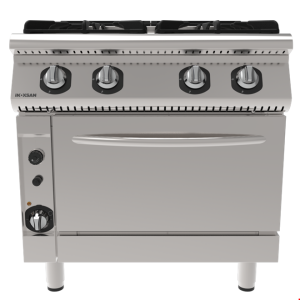 İnoksan INO-9KG23 Perfect 900 Serisi Gazlı Tam Modül Fırınlı Kuzine (38,5 kW) - 80 cm