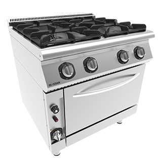 اينوكسان بوتاجاز مع فرن 4 شعلات - INO-9KG23