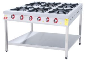 Drn 6 Gözlü Taban Raflı Ocak, Fırınsız Doğalgazlı Ce Belgeli 6 Ocak, 150*104*85, DRNKF-1510