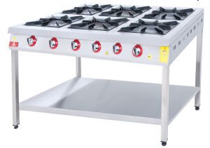 Drn 6 Gözlü Taban Raflı Ocak, Fırınsız Doğalgazlı Ce Belgeli 6 Ocak, 150*104*85, DRNKF-1510