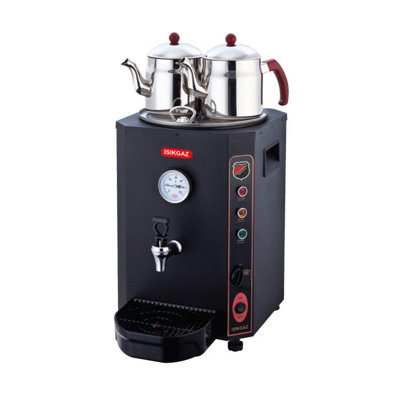 Işıkgaz Silver Elite Tea Maker Black 23 LT