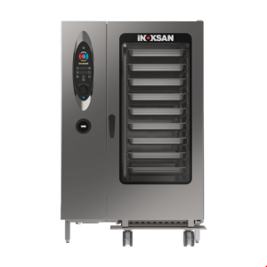 İNOKSAN INO-FBG 040 İnosmart Gazlı Kombi Fırın (25 kW) - 40 Tepsi GN 1/1, Dokunmatik Kontrol, Premix Sistem