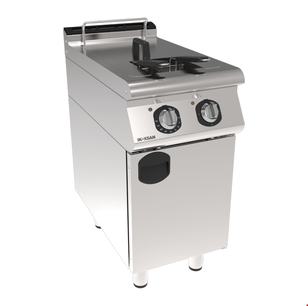 İnoksan INO-7FE10 1/2 Modül Elektrikli Fritöz – 12 kW Tek Hazneli, Çift Sepetli, Perfect 700 Serisi Dolaplı Fritöz