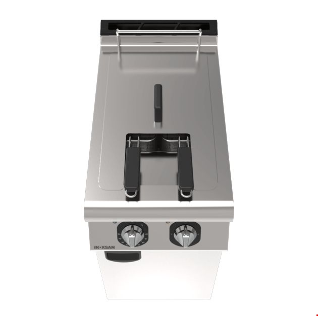 İnoksan INO-7FG10 1/2 Modül Gazlı Fritöz – 14 kW, Çift Sepetli, Perfect 700 Serisi Dolaplı Endüstriyel Fritöz