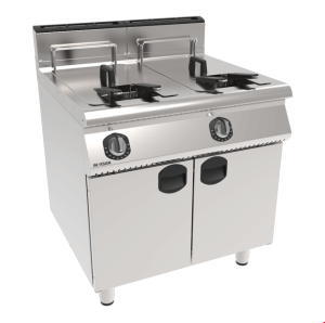 İnoksan INO-7FG20 Tam Modül Gazlı Fritöz – 28 kW, Çift Gastronom Havuzlu, 4 Sepetli, Perfect 700 Serisi Dolaplı Fritöz