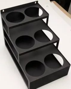 VNX ORG-25-B: Profesyonel 6 Bölmeli Çift Sıra Sos ve Şurupluk Standı