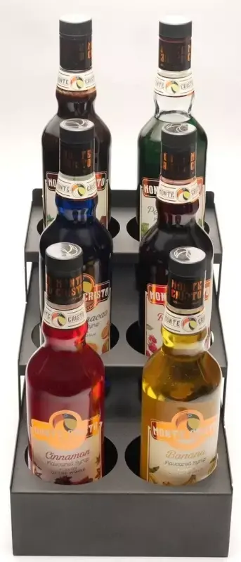 VNX ORG-25-B: Profesyonel 6 Bölmeli Çift Sıra Sos ve Şurupluk Standı