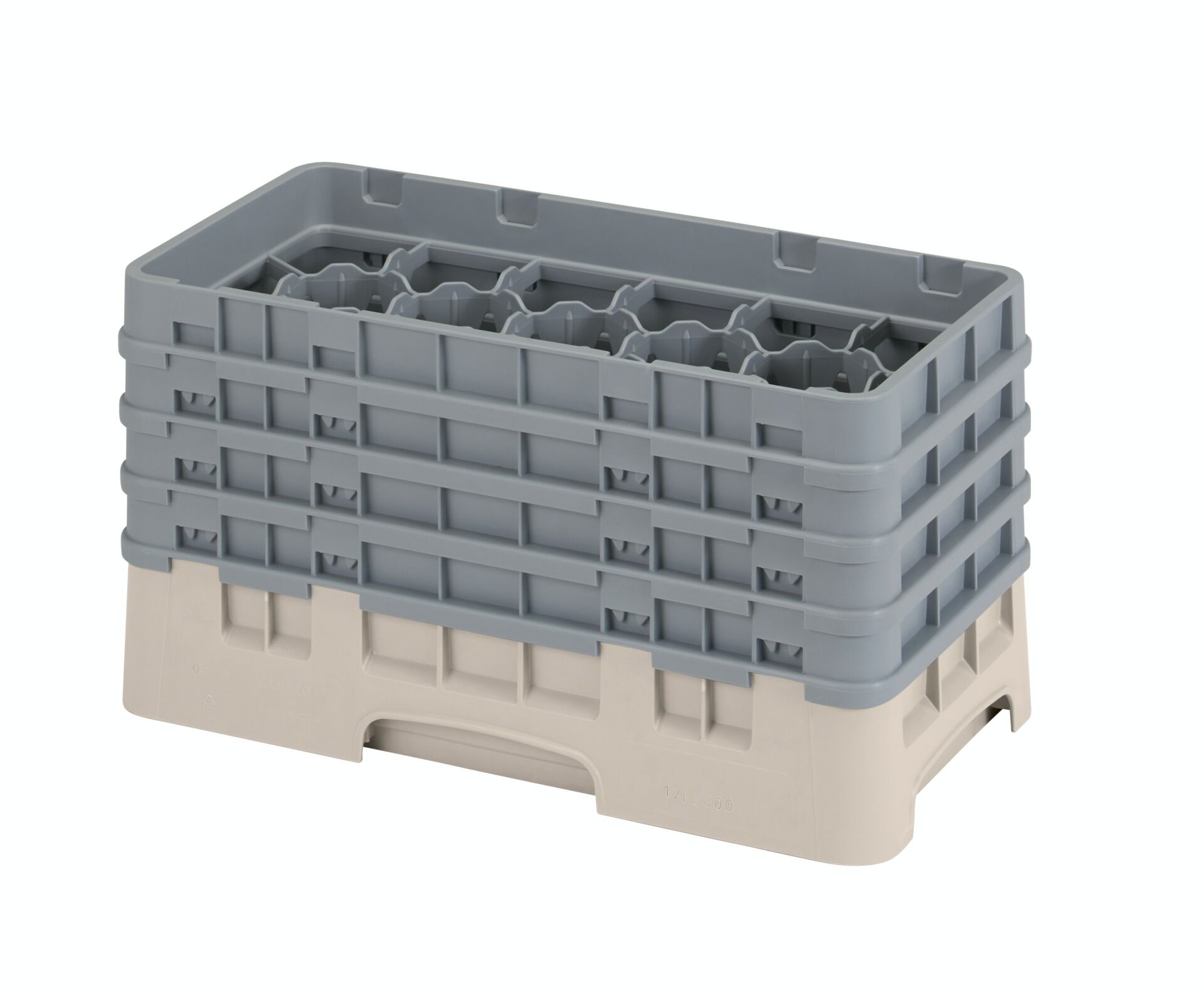 Cambro 17 Bölmeli Bardak Basketi H: Gri - 21,6 CM