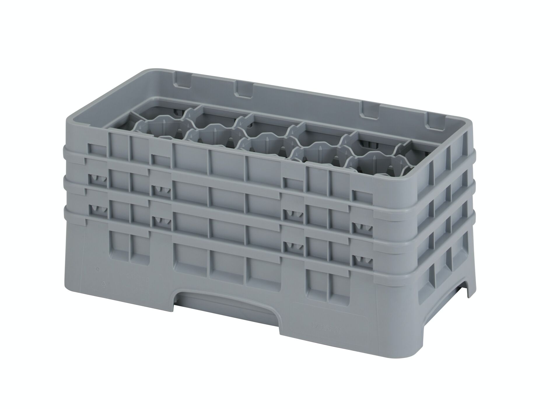 Cambro 17 Compartment Cup Rack H: Gray - 17.4 CM