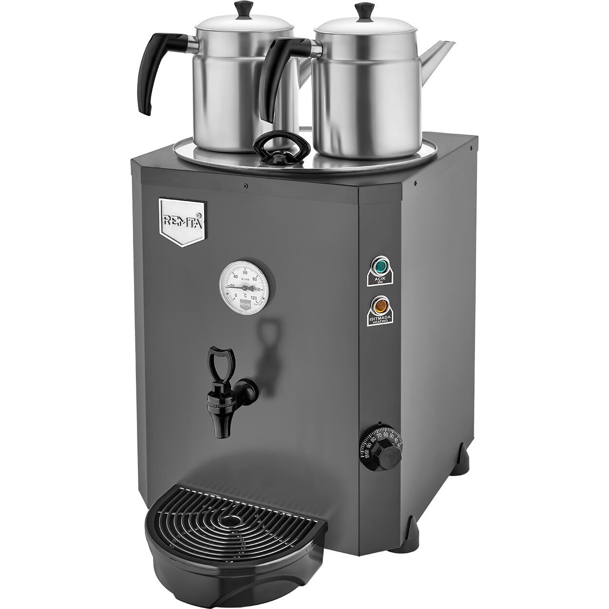 Remta DE11S 2 Teapot Jumbo Tea Maker with Float 23 lt Black
