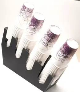 VNX ORG-01-B: 4 Bölmeli Karton Bardaklık (16 OZ Uyumlu)