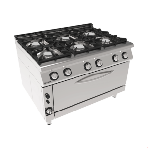 İnoksan INO-9KG33F Perfect 900 Serisi Gazlı Fırınlı Kuzine (1.5 Modül, 53,5 kW) - 120 cm