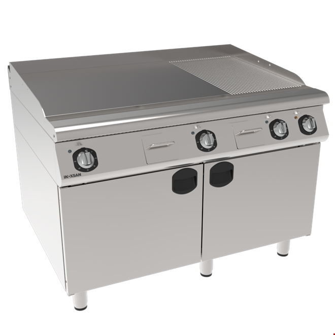 İnoksan INO-9IE32 Perfect 900 Serisi Elektrikli Kombi Izgara (18 kW, 1/3 Oluklu, 2/3 Düz) - 120 cm