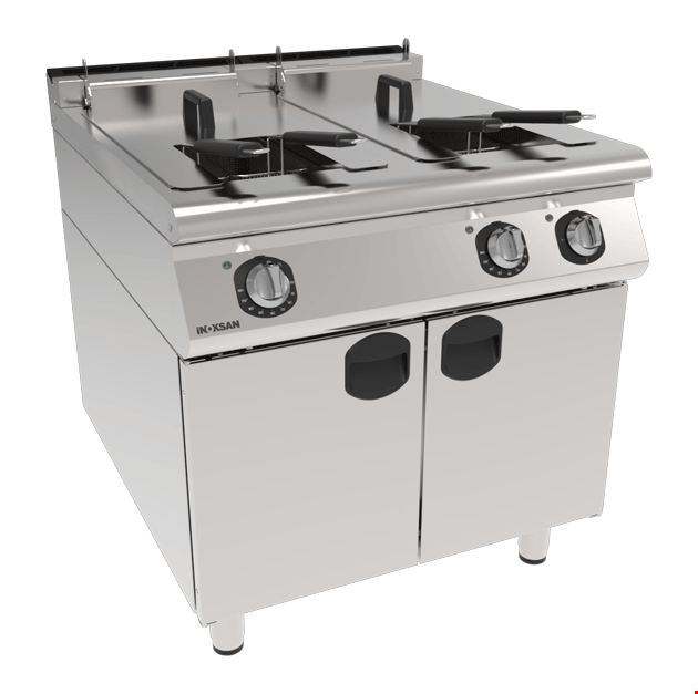 İNOKSAN INO-9FE20-S Profesyonel Elektrikli Fritöz - 80 cm Dolaplı Çift Havuzlu (36 kW, 52 Litre)