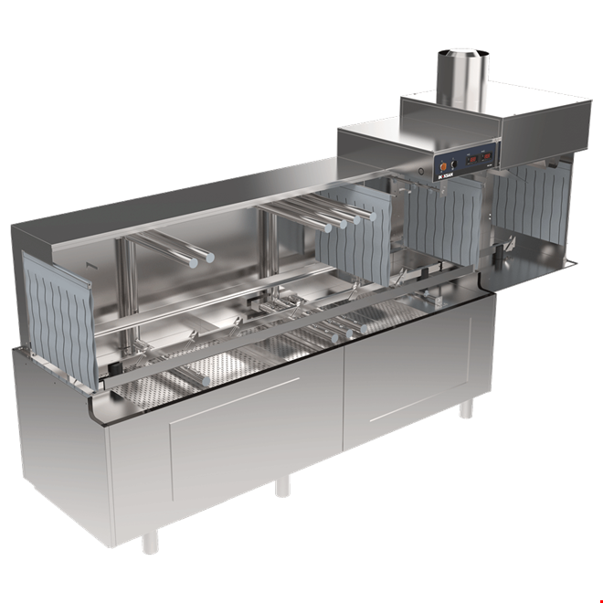 İNOKSAN INO-BKE2000R Kurutmalı Konveyörlü Bulaşık Makinesi - Sağ Girişli, 2000 Tabak/Saat