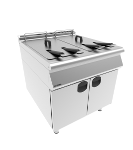 İNOKSAN INO-9FG20 Profesyonel Gazlı Fritöz - 80 cm Perfect 900 Çift Havuzlu (28 kW, 48 Litre)