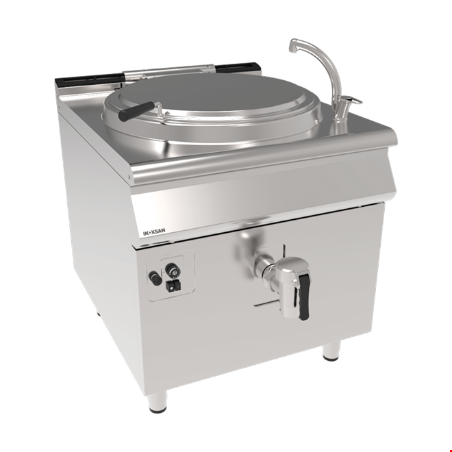 İNOKSAN INO-9SG10 100 Lt Endüstriyel İndirekt Isıtmalı Gazlı Kaynatma Tenceresi, 22 kW