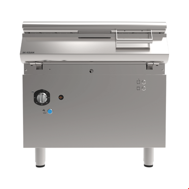 İNOKSAN INO-9DG 08T Otomatik Gazlı Devrilir Tava: 80 Lt Kapasiteli Motorlu Pişirme Gücü (21 kW)