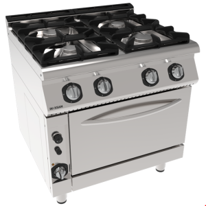 İNOKSAN INO-7KG 23 Fırınlı Gazlı Kuzine: 4 Gözlü Ocak ve Fırın Kombinasyonu (27.5 kW)