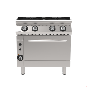 İNOKSAN INO-7KG 23 Fırınlı Gazlı Kuzine: 4 Gözlü Ocak ve Fırın Kombinasyonu (27.5 kW)