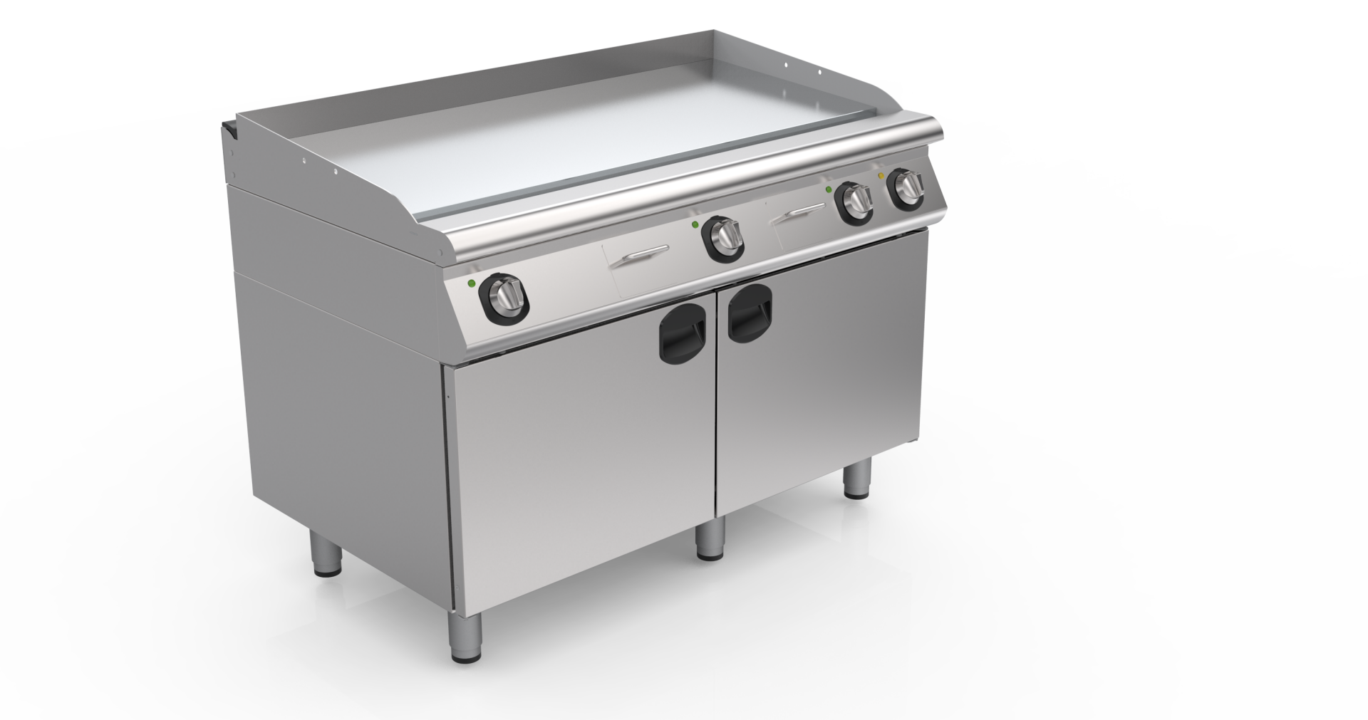 İNOKSAN INO-7IE 30 Düz Yüzeyli Elektrikli Izgara: 120 cm, Üç Bölgeli, Dolaplı (13 kW)