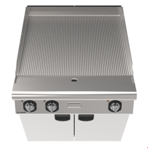 İnoksan INO-9IE21 Perfect 900 Serisi Elektrikli Oluklu Izgara (12 kW, Çift Kontrol, Dolaplı) - 80 cm