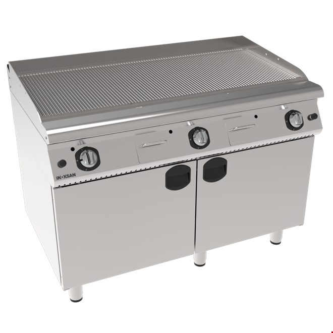 İNOKSAN INO-7IG 31 Geniş (120 cm) Oluklu Yüzey Gazlı Izgara – 15 kW Perfect 700 Seri Dolaplı Grill (1.5 Modül)