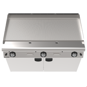 İNOKSAN INO-7IG 31 Geniş (120 cm) Oluklu Yüzey Gazlı Izgara – 15 kW Perfect 700 Seri Dolaplı Grill (1.5 Modül)