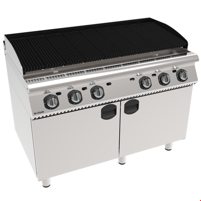 İNOKSAN INO-7LG 30 Ultra Geniş (120 cm) Sulu Lav Taşlı Izgara – 24,75 kW, 6 Bölgeli Kontrol, Perfect 700 Seri