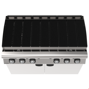 İNOKSAN INO-7LG 30 Ultra Geniş (120 cm) Sulu Lav Taşlı Izgara – 24,75 kW, 6 Bölgeli Kontrol, Perfect 700 Seri