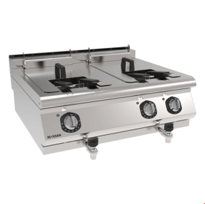 İNOKSAN INO-7FE20S-S Ekonomik Seri Set Üstü Fritöz (21 kW) - Çift Havuzlu, 32 Lt