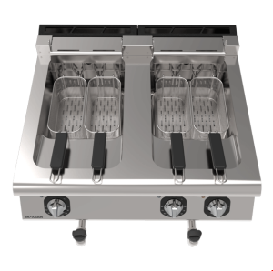 İNOKSAN INO-7FE20S-S Ekonomik Seri Set Üstü Fritöz (21 kW) - Çift Havuzlu, 32 Lt