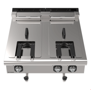 İNOKSAN INO-7FE20S-S Ekonomik Seri Set Üstü Fritöz (21 kW) - Çift Havuzlu, 32 Lt