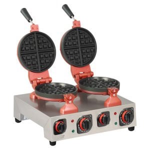 Omake Kare Model Çiftli Waffle Makinesi Zamanlayıcılı