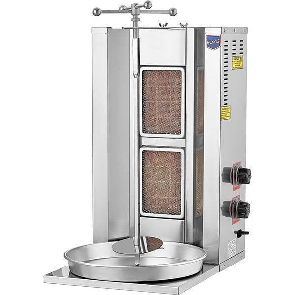 Remta D04 2 Radiant Gas (CE) Doner Kebab Cooker