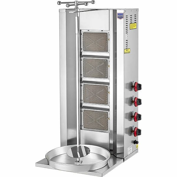 Remta D08 4 Radians Gas (CE) Doner Kebab Cooker