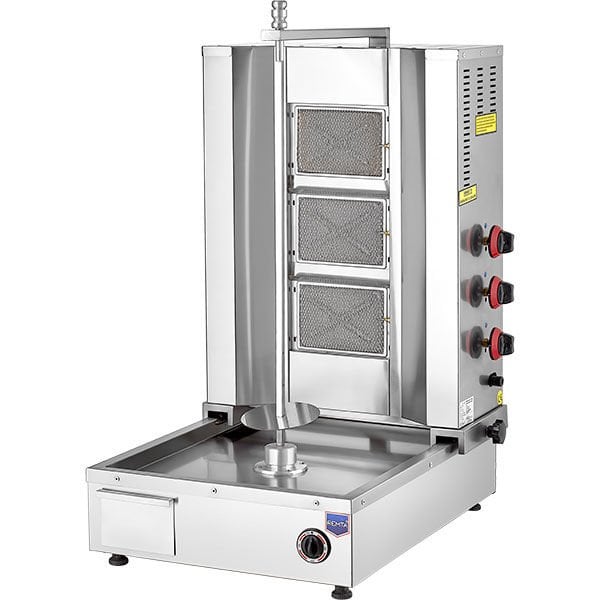Remta D06(A) 3 Radian Bottom Motor Gas (CE) Doner Kebab Cooker