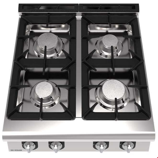 İNOKSAN INO-9KG 20S Gazlı Setüstü Kuzine (30 kW) - Perfect 900 Seri, 4 Gözlü