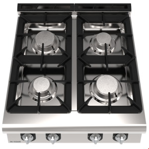 İNOKSAN INO-9KG 20S Gazlı Setüstü Kuzine (30 kW) - Perfect 900 Seri, 4 Gözlü