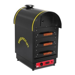 فرن البطاطس الكهربائي امبيرو مع 3 أدراج 36-45 قطعة / ساعة EMP.KFE.030