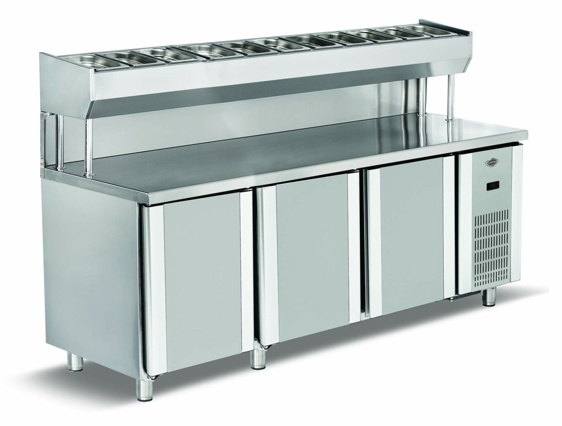 Empero Pizza Ve Salata Buzdolabı 3 Kapılı EMP.200.80.01-PSY