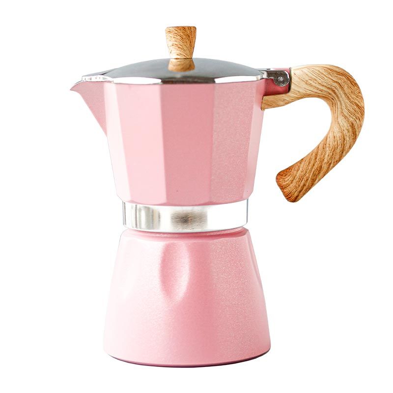 Black Goat 6 Cup Moka Pot Pembe