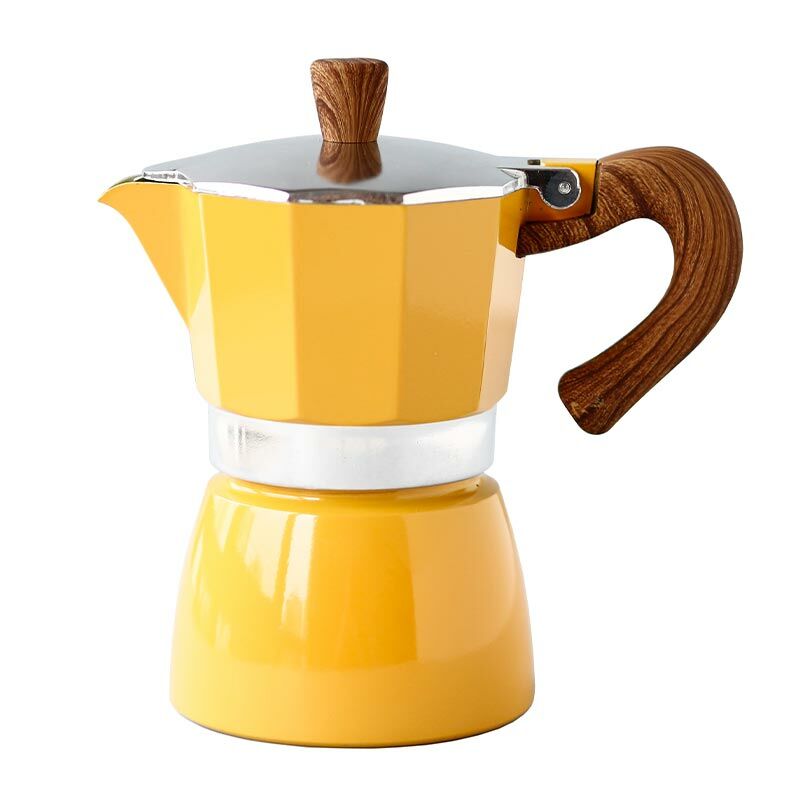 Black Goat 3 Cup Moka Pot Sarı