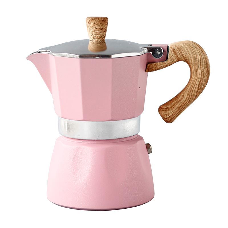 Black Goat 3 Cup Moka Pot Pembe