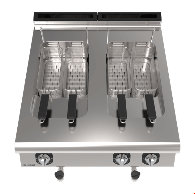 İNOKSAN INO-9FE20S Elektrikli Dolaplı Fritöz (36 kW) - Perfect 900 Seri, Çift Havuz, 4 Sepetli