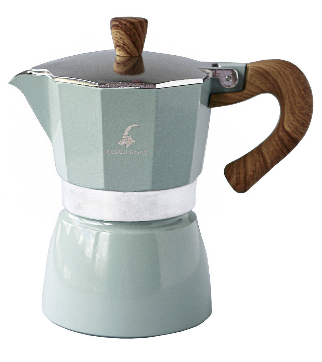 Black Goat 3 Cup Moka Pot Turkuaz