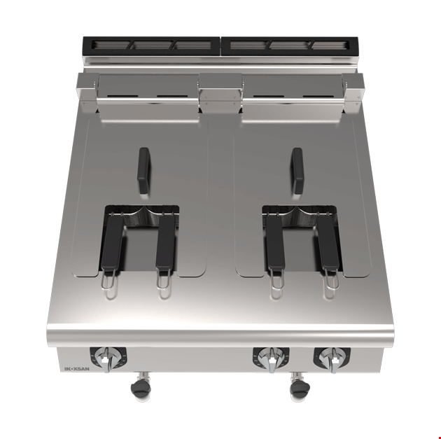 İNOKSAN INO-9FE20S-S Elektrikli Setüstü Fritöz (33 kW) - Ekonomik 900 Seri, Çift Havuz, 4 Sepetli