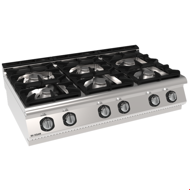 İNOKSAN INO-7KG 30S Gazlı Setüstü Ocak (28,5 kW) - Perfect 700 Seri, 6 Brülörlü
